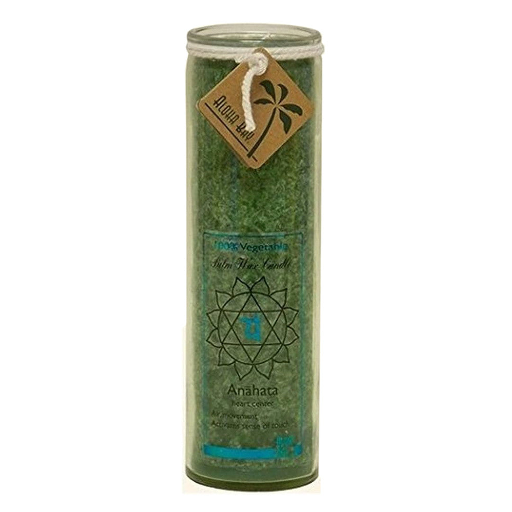 Aloha Bay Healing Chakra 8 Inches Anahata Green Candle Jar, 16 Oz, 3 Pack